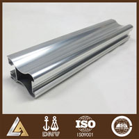 polished aluminum profile