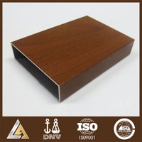 wooden texture aluminum profile
