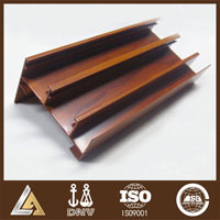 wood grain aluminum profile